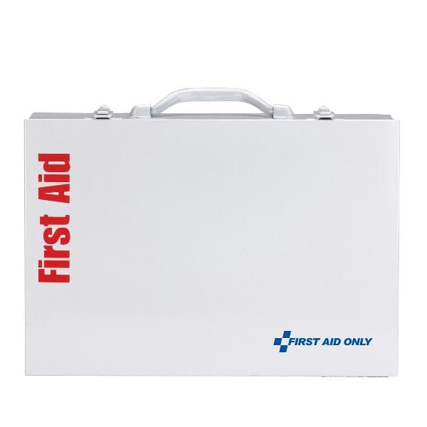 2 Shelf First Aid ANSI 2015 Class A+ Metal Cabinet, with Meds, Custom Logo_1