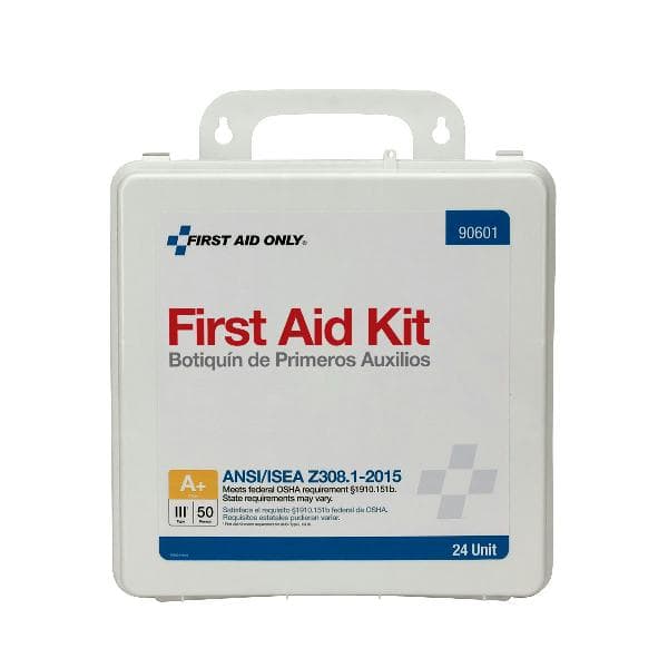 24 Unit First Aid Kit, ANSI 2015 Class A+, Plastic Case_1