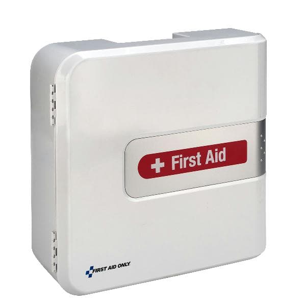 First Aid Only SmartCompliance Complete Cabinet with Meds, Plastic, ANSI 2021 Class A+_1