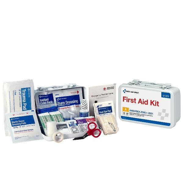 10 Person ANSI 2021 Class A, Metal First Aid Kit_6