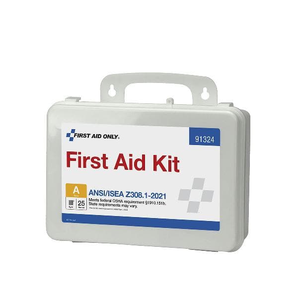 25 Person ANSI 2021 Class A, Plastic First Aid Kit