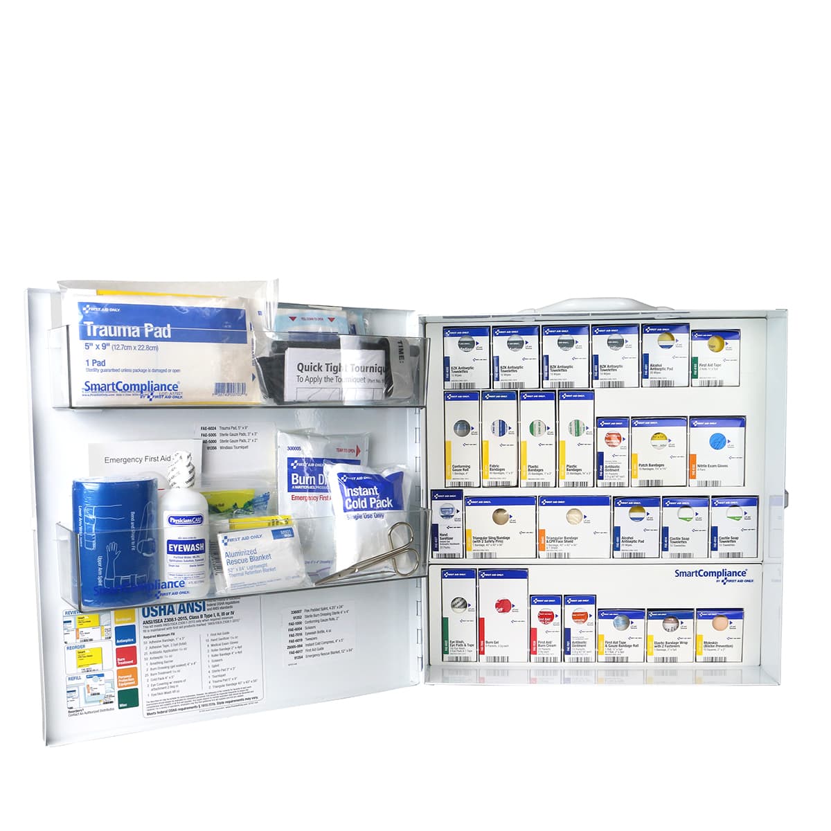 First Aid Only Large Metal SmartCompliance Cabinet, ANSI 2021 Class B without Meds