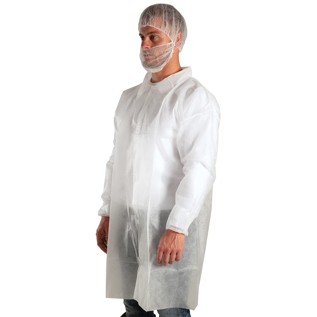 Force360 SPP Laboratory Coat White (50 Per Carton) (White)