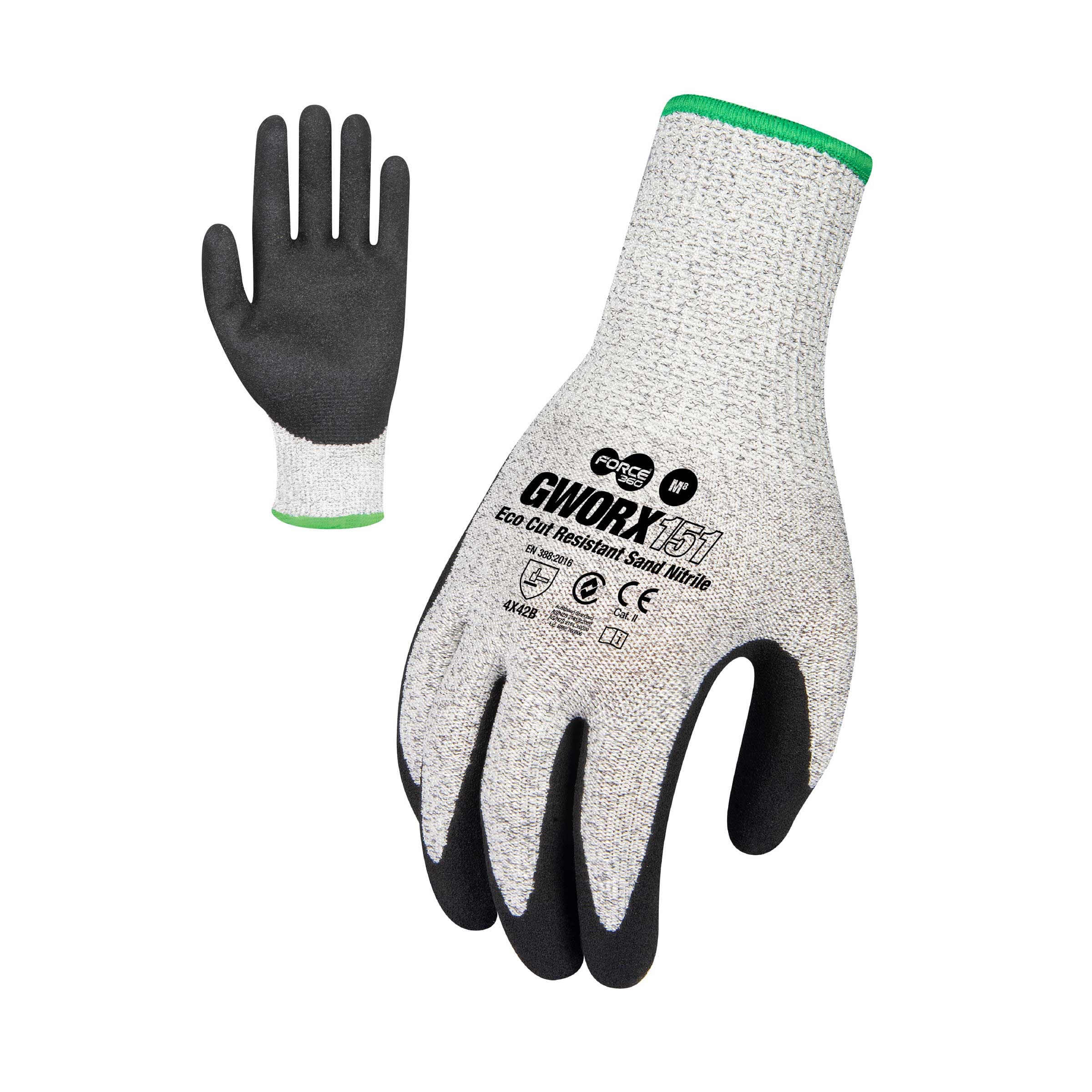 Force360 ECO Worx Cut Level B Nitrile Glove