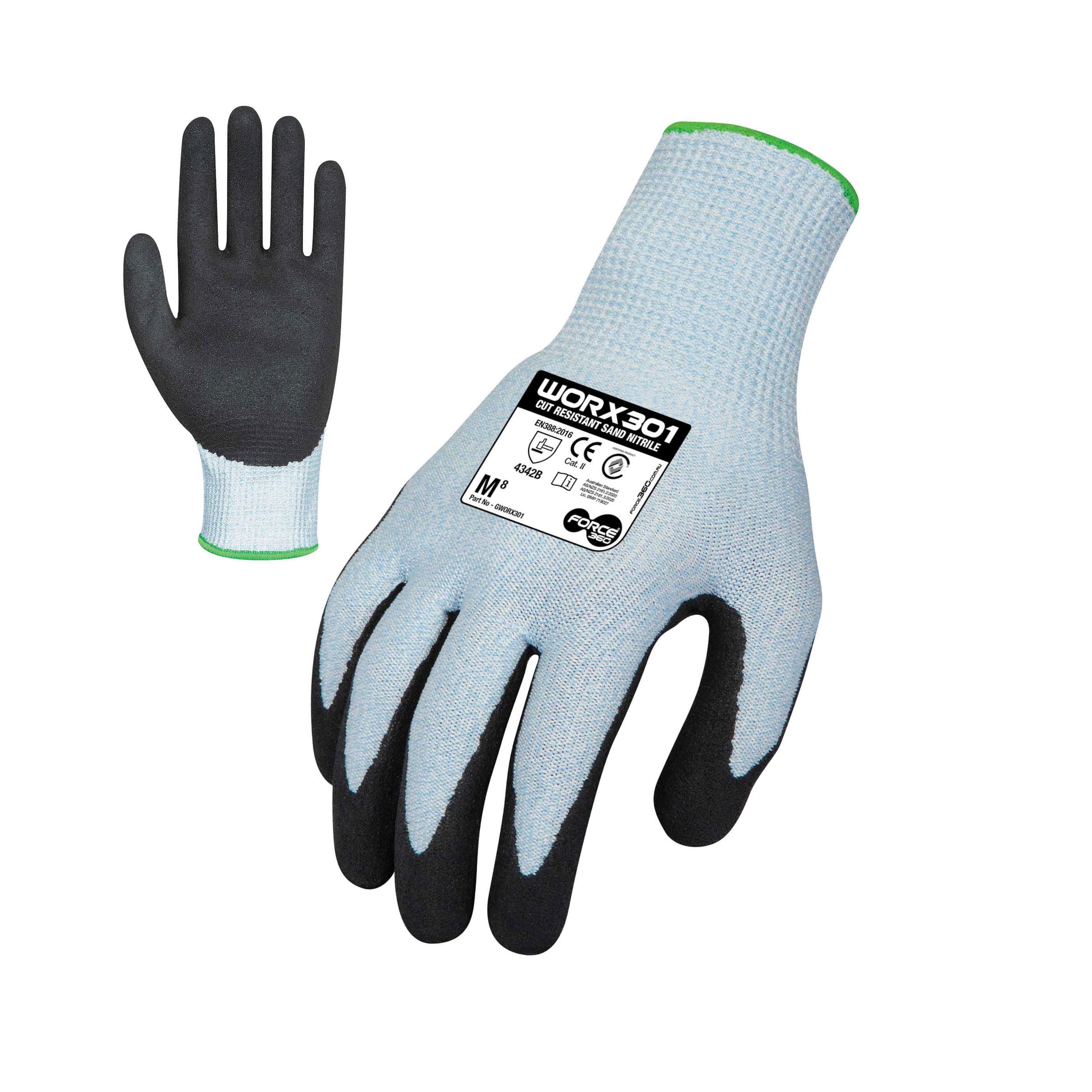 Force360 Worx Cut 3 Nitrile Coated Glove (Sand)