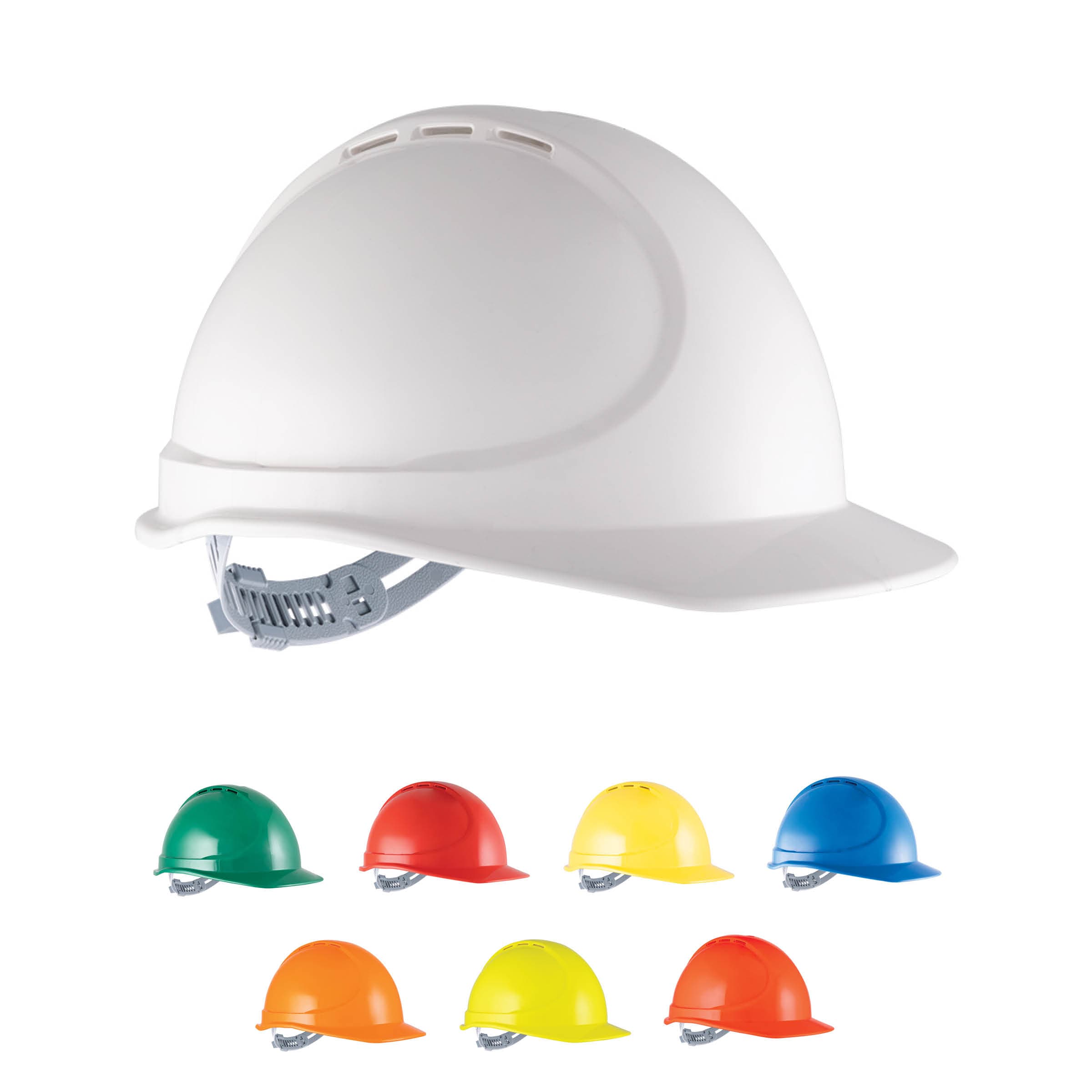 Force360 GTE3 ABS Vented Hard Hat With Slide Lock Harness, Type1_7