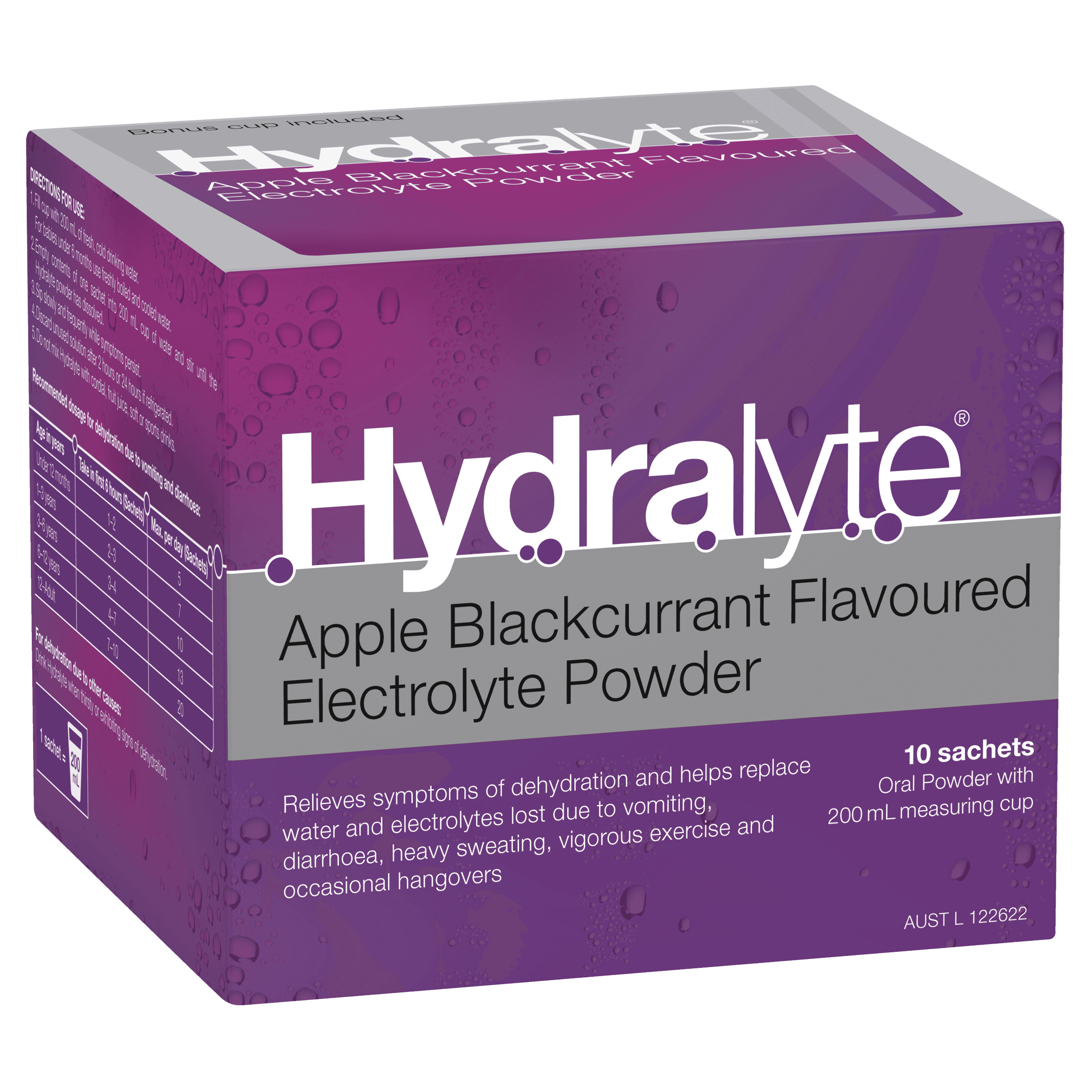 Hydralyte Electrolyte Powder Sachets 4.9g - Pack of 100