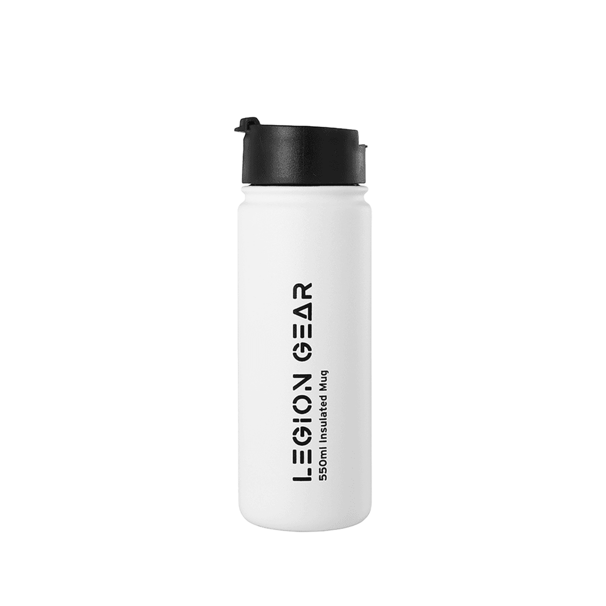 Legion Gear Stainless Steel Double Wall Vacuum Sealed Water/Coffee Bottle - 550Ml White