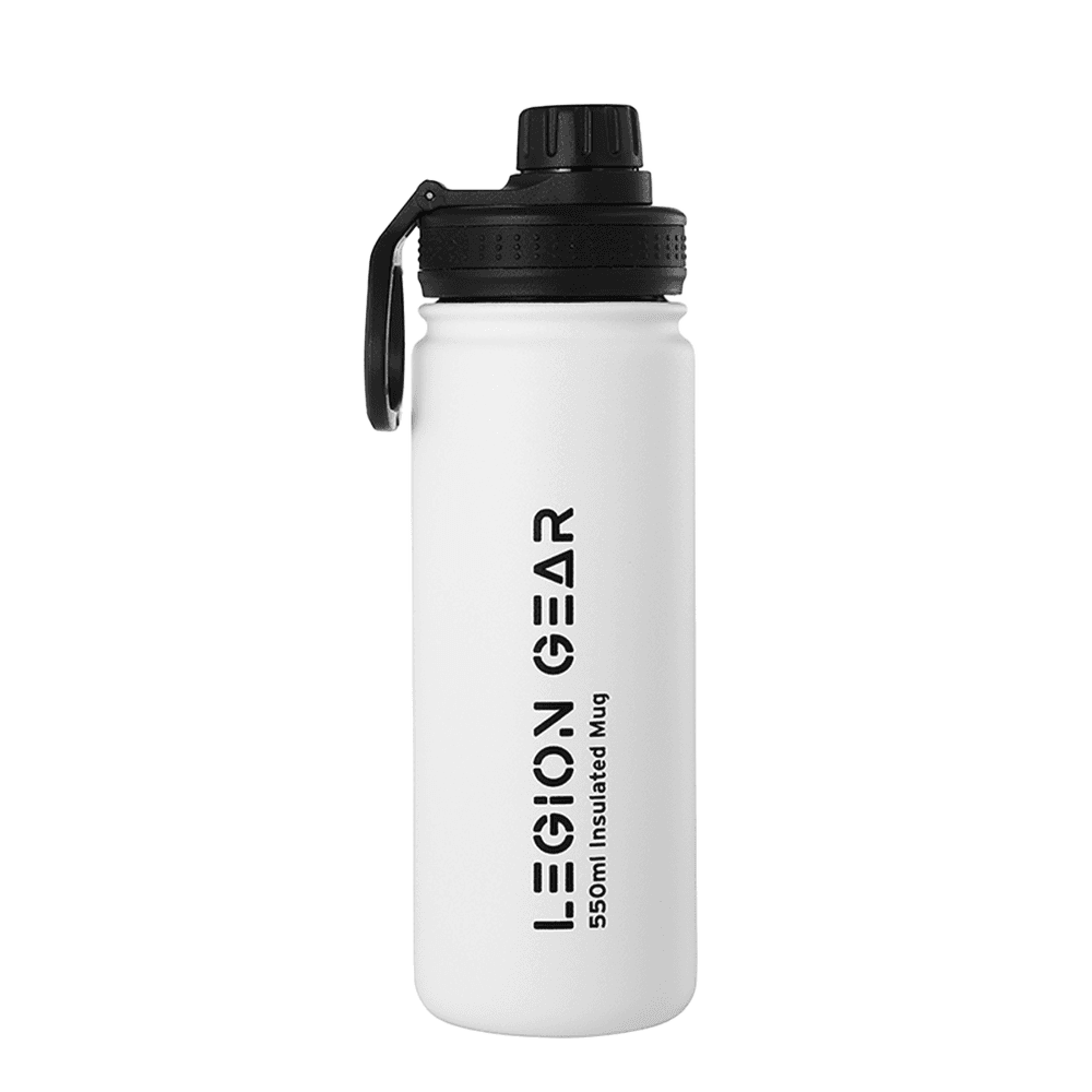 Legion Gear Stainless Steel Double Wall Vacuum Sealed Water/Coffee Bottle - 550Ml White_1