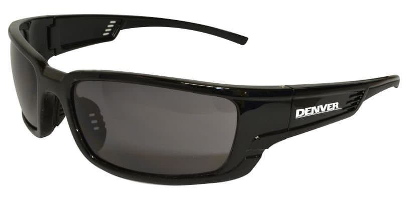 Maxisafe Denver Premium Safety Glasses, Black Frame - Smoke Lens