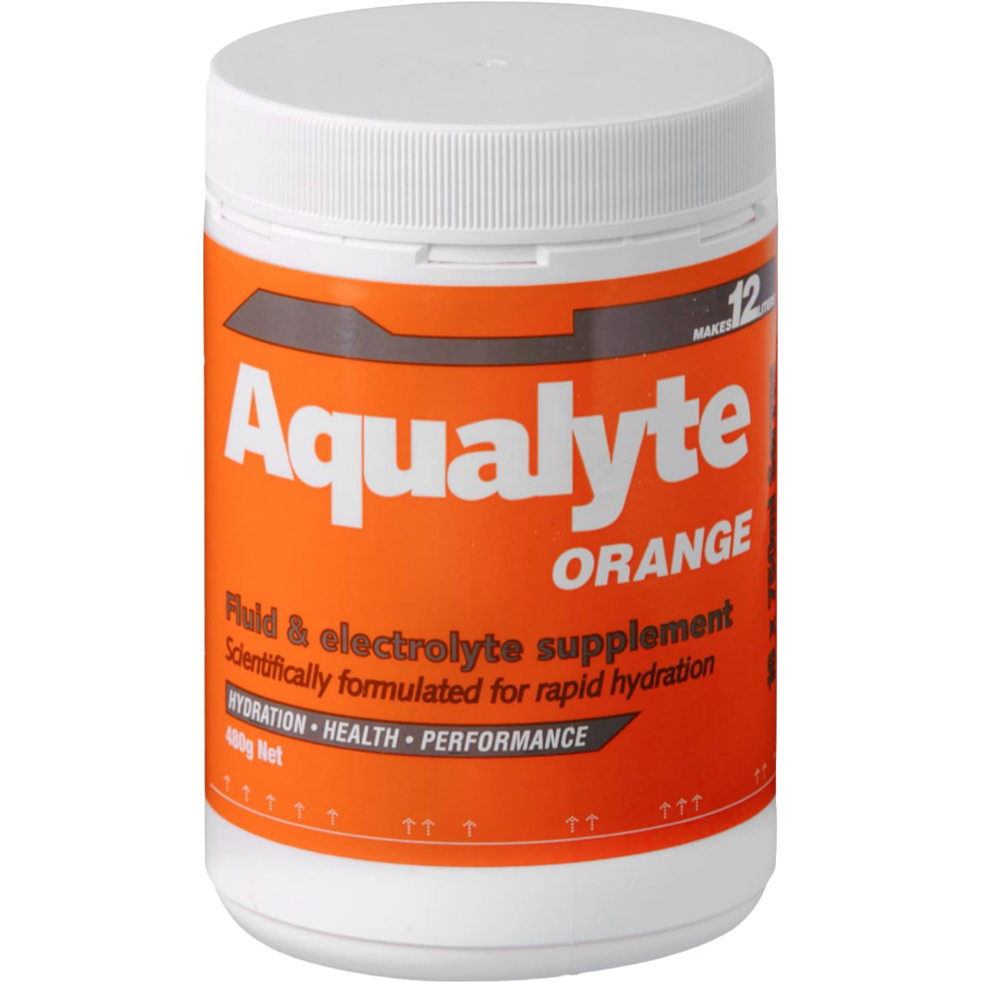 Maxisafe Aqualyte Electrolyte Powder Orange Flavoured Tub 480G