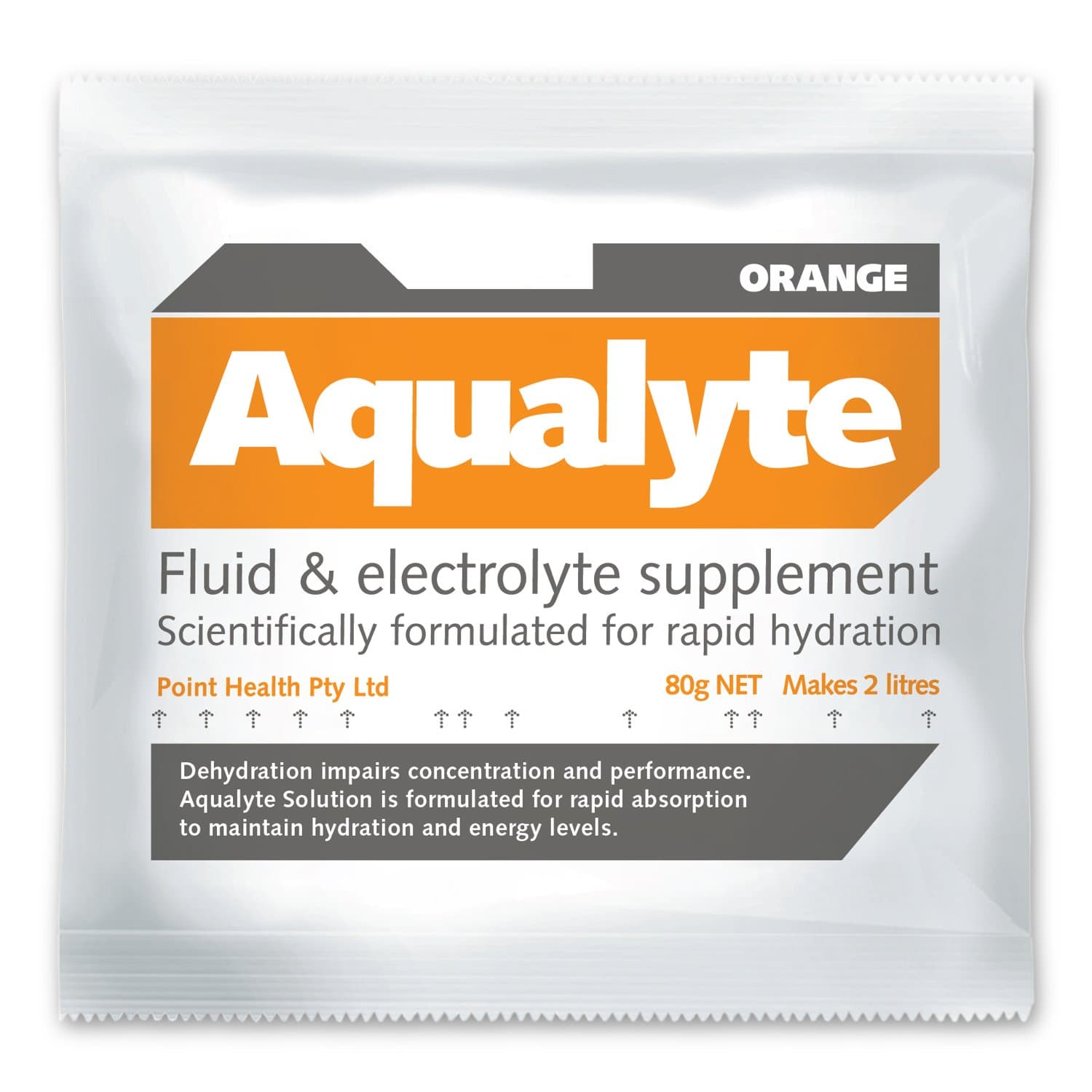 Maxisafe Aqualyte Electrolyte Powder Orange Flavoured Sachets 80G