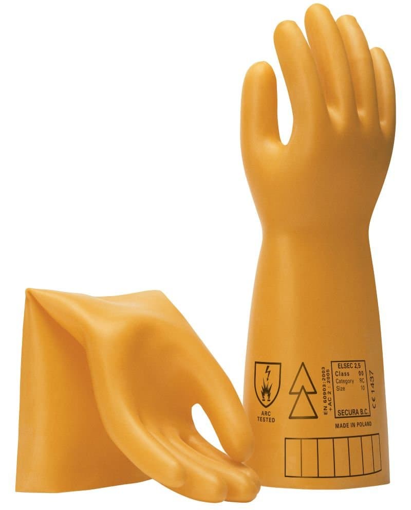 Maxisafe Electrical Insulating Glove, 500V, 2.5Kv Class 00