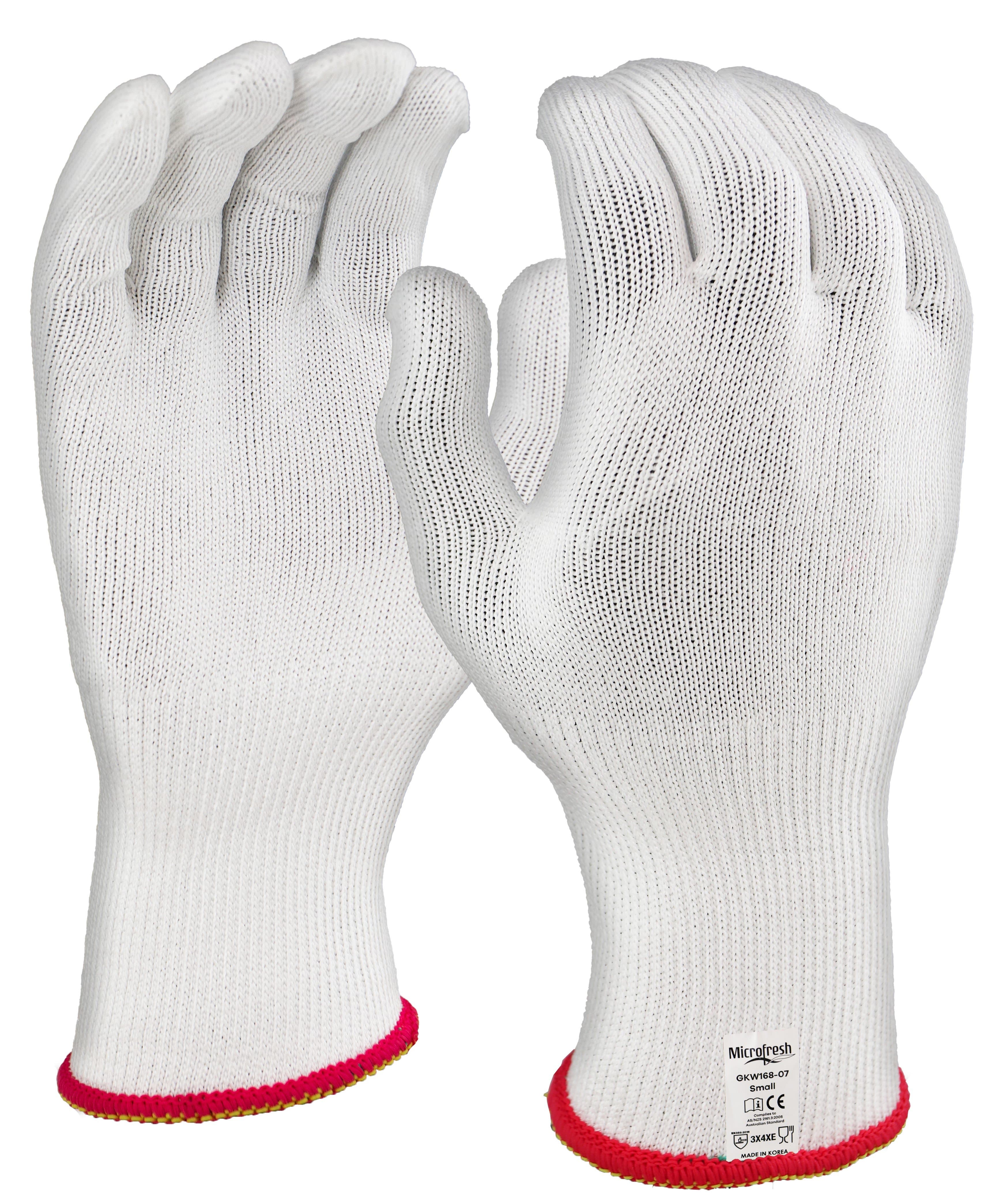 Maxisafe Microfresh Cut E White 'Food Grade'  Liner Glove