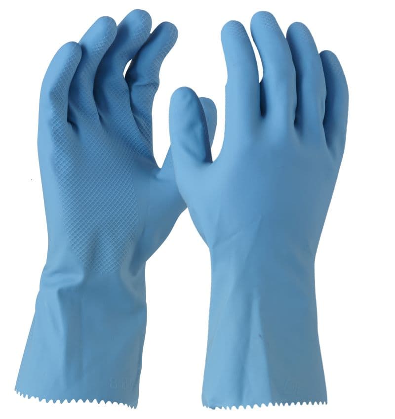 Maxisafe Blue Latex Silverlined Glove 33Cm