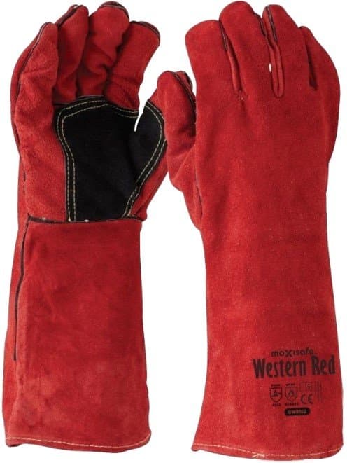 Maxisafe Western Red Premium Welders Gauntlet