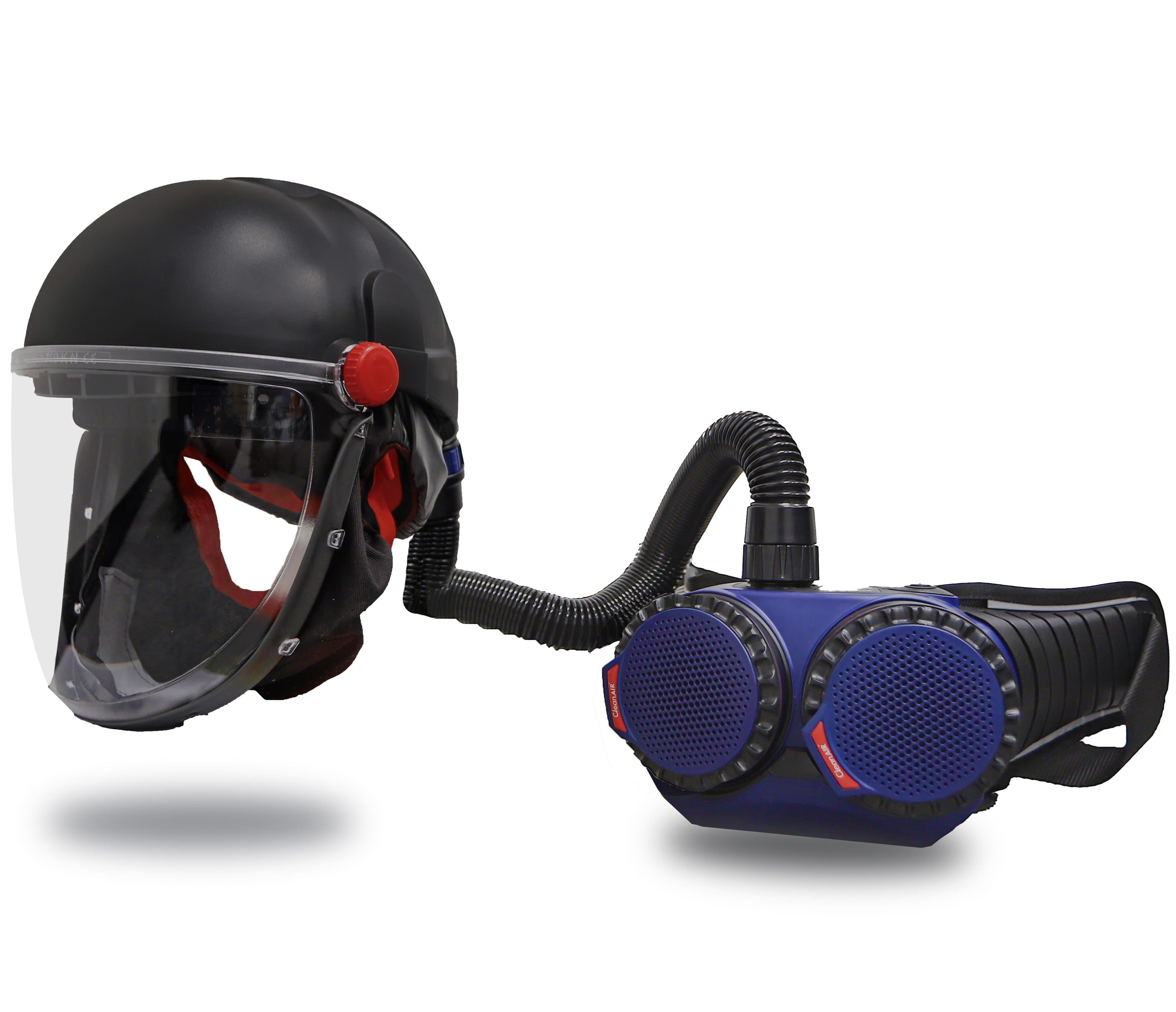 Maxisafe Cleanair Helmet With Flip-Up Visor And Aergo Papr With Hd Battery And P3 Filters