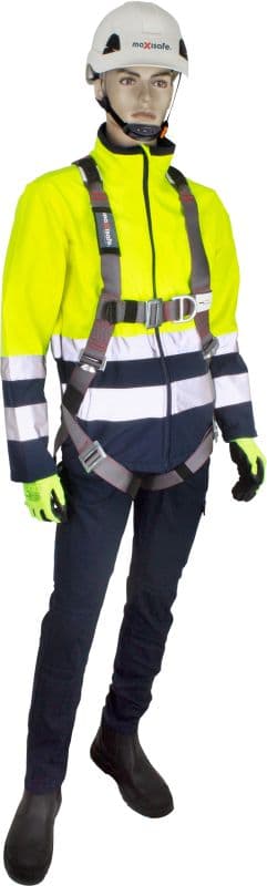 Maxisafe Confined Space Full Body Harness With Front & Rear Steel Plated Fall Arrest D Rings