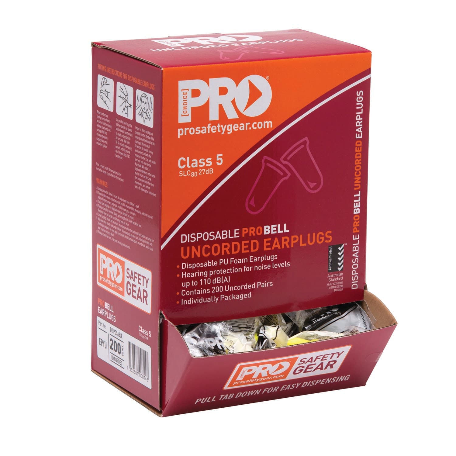 Pro Choice Probell Disposable Uncorded Earplugs Uncorded_2