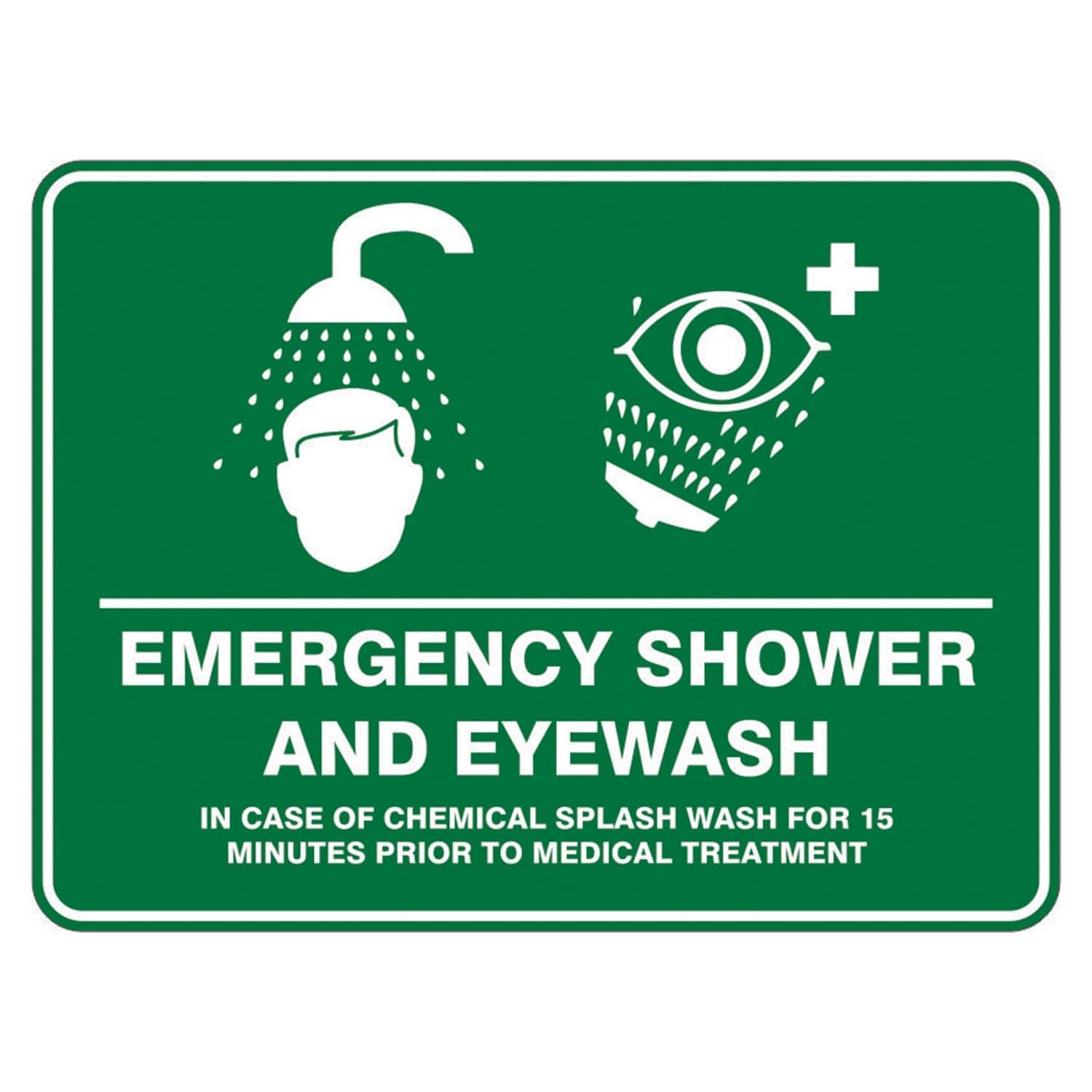 Pratt Safety Systems Emergency Shower & Eyewash Sign_3