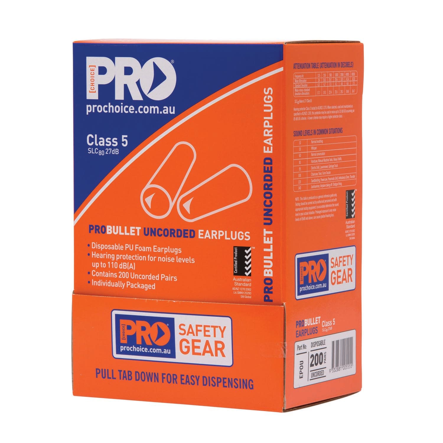 Pro Choice Probullet Disposable Uncorded Earplugs Uncorded_3