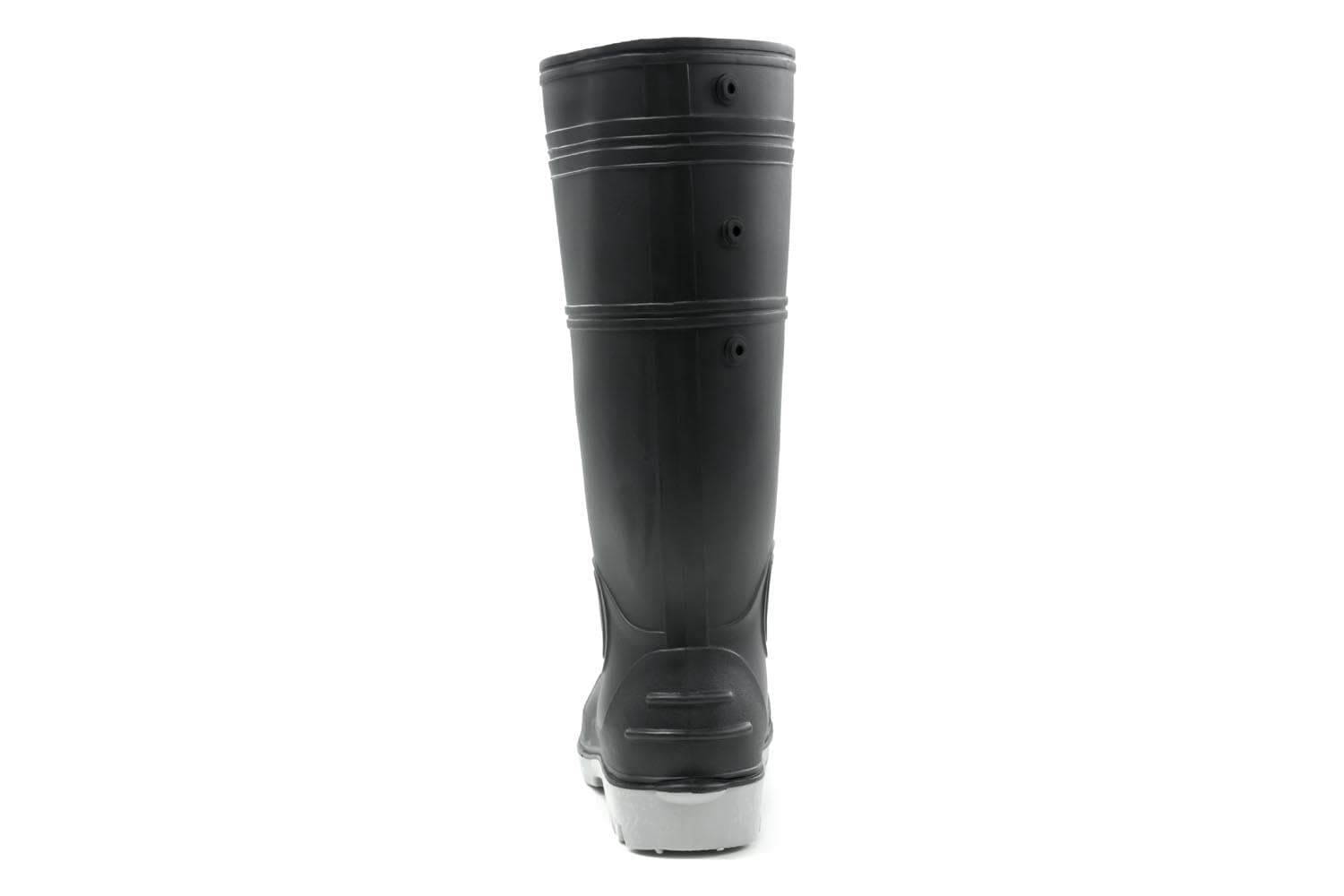 Bison Gumboot Inca Pvc Black Grey_2