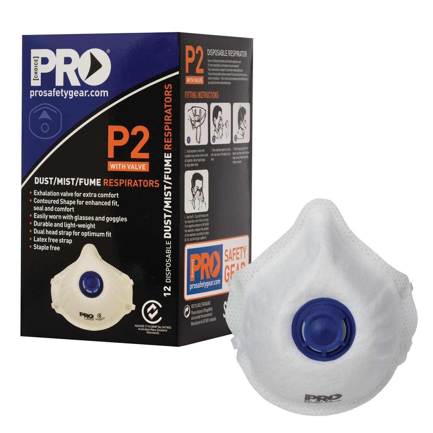 Pro Choice Dust Masks  P2+Valve_3