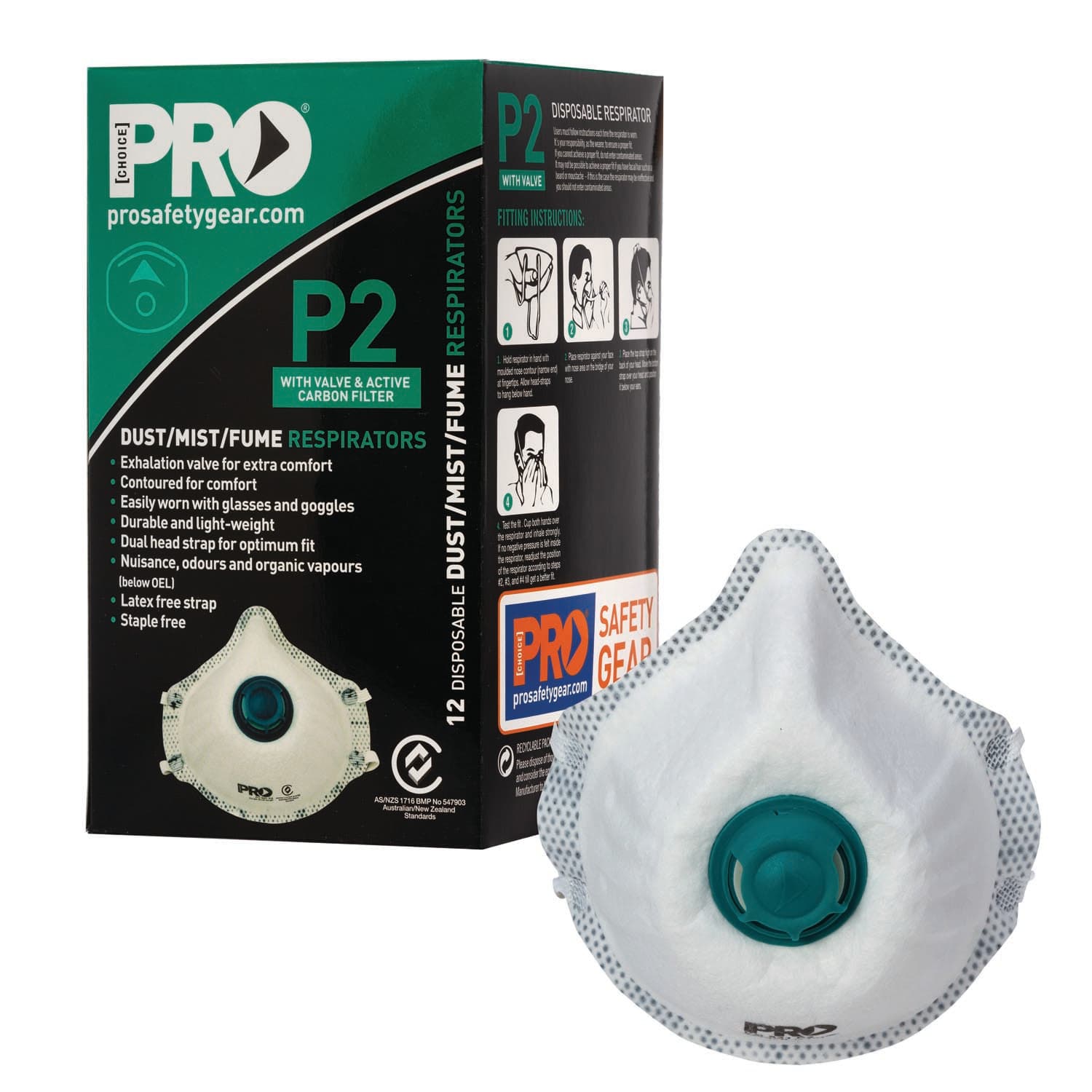 Pro Choice Dust Masks  P2+Valve+Carbon_3