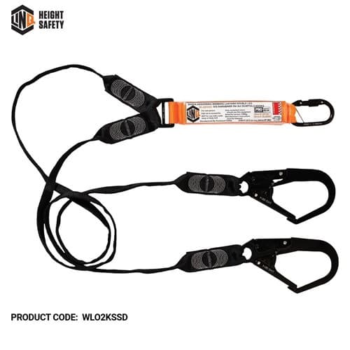 LINQ Elite Double Leg Shock Absorbing Webbing Lanyard_2