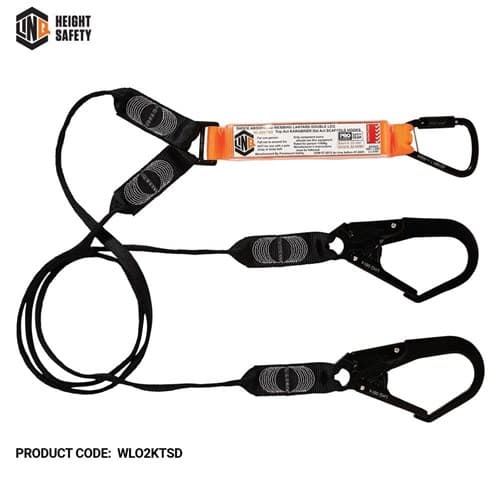 LINQ Elite Double Leg Shock Absorbing Webbing Lanyard_3