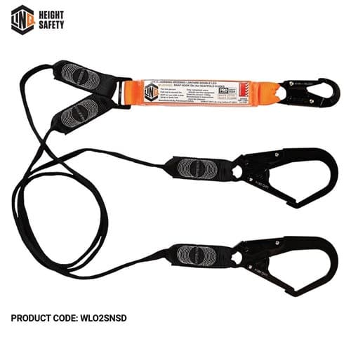 LINQ Elite Double Leg Shock Absorbing Webbing Lanyard_5