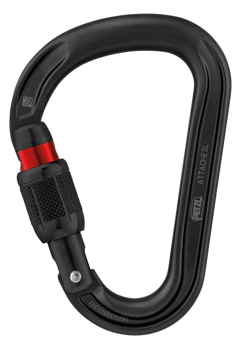 Petzl Attache Carabiner (Screw-Lock) - Black