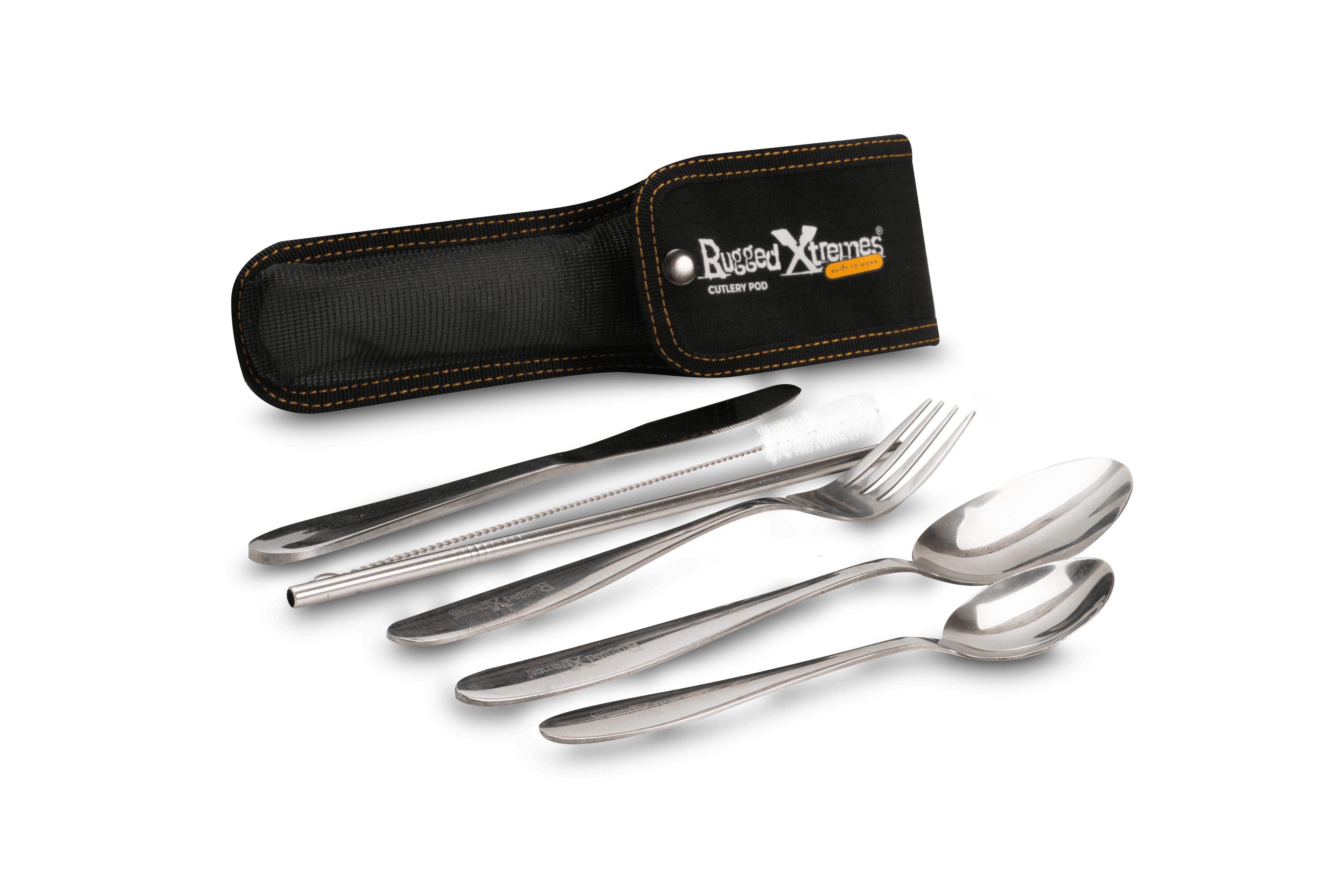 Rugged Xtremes Pod Connect Stainless Steel Cutlery Kit 7Pce_3