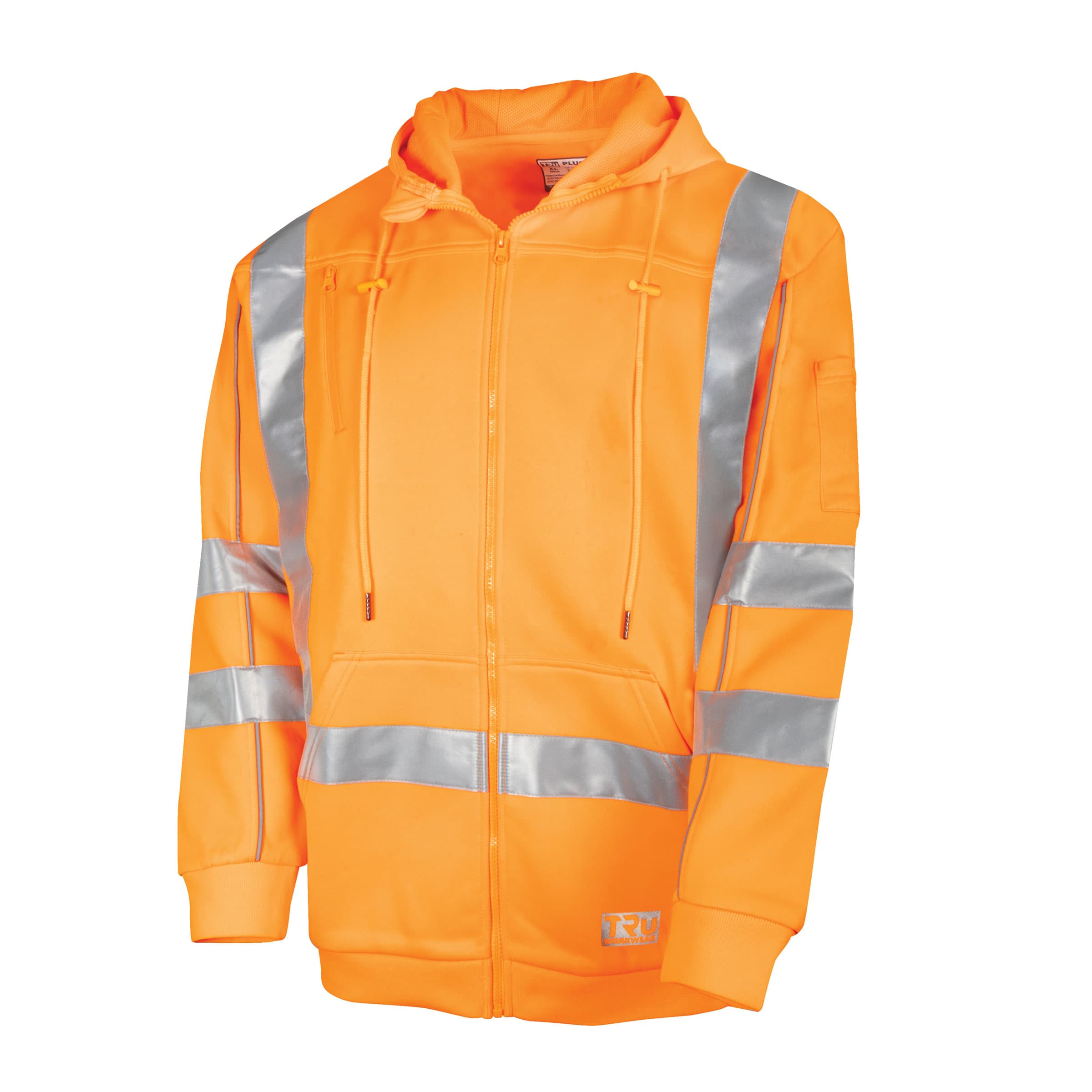 TRu Workwear Hoodie Polyester Fleece Water Repellent With Tru Reflective Tape X Back_1