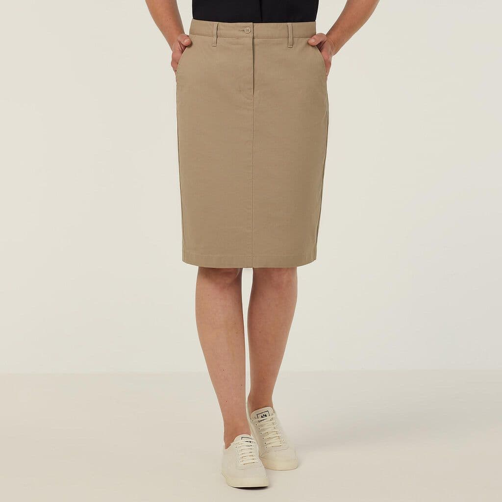 NNT Stretch Cotton Chino Skirt CAT2RL (Desert)