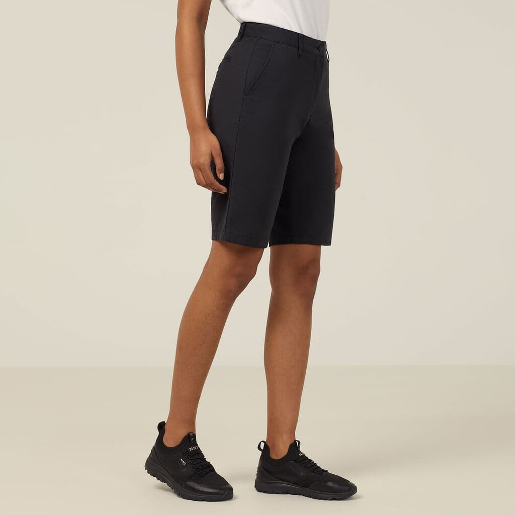 NNT Stretch Cotton Chino Shorts CAT3XK (Black)_1