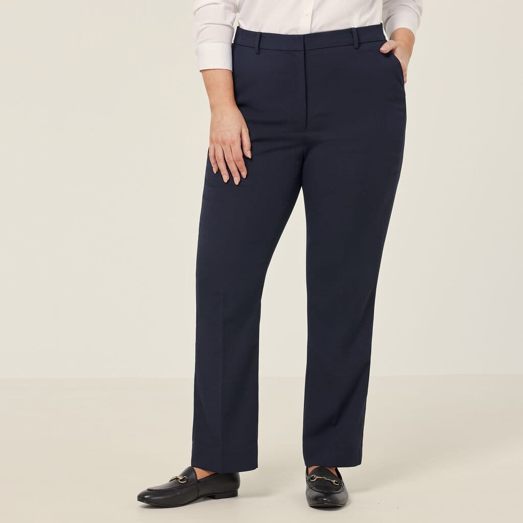 NNT Crepe Stretch Straight-Leg Pant CAT3YD (Navy)