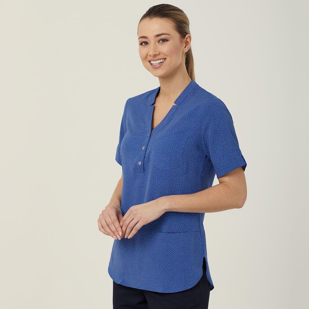 NNT Short Sleeve Tunic CAT9XP (Mid Blue)_1