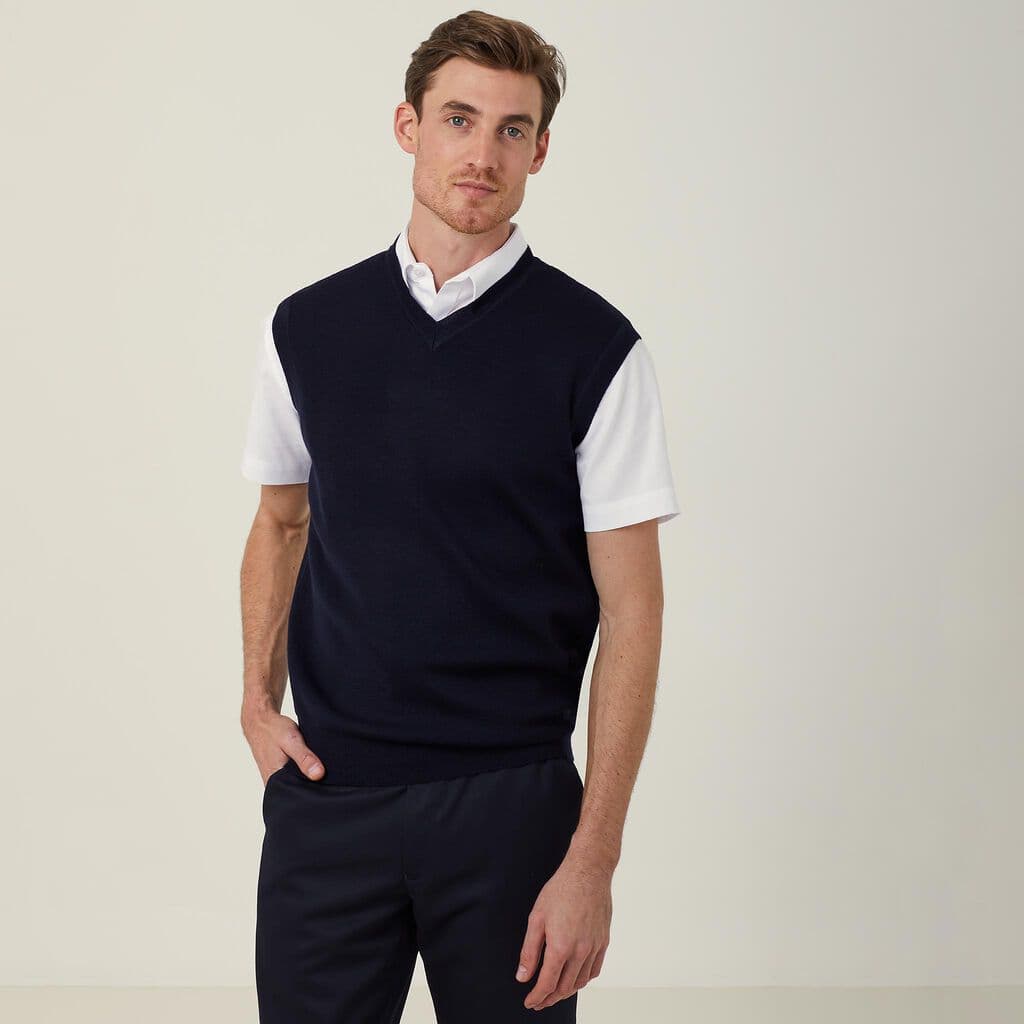 NNT V-Neck Vest CATE27 (Dark Navy)