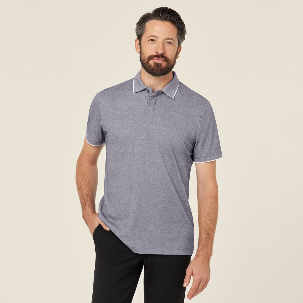 NNT Textured Short Sleeve Polo CATJA4 (Grey)