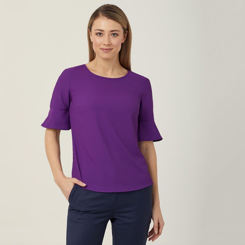 NNT Fluted Sleeve Top CATU5T (Purple)_1