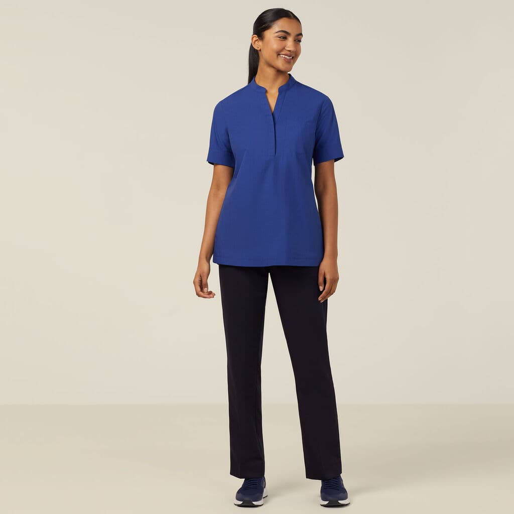 NNT Textured Short Sleeve Tunic CATUGA (Cobalt)_3