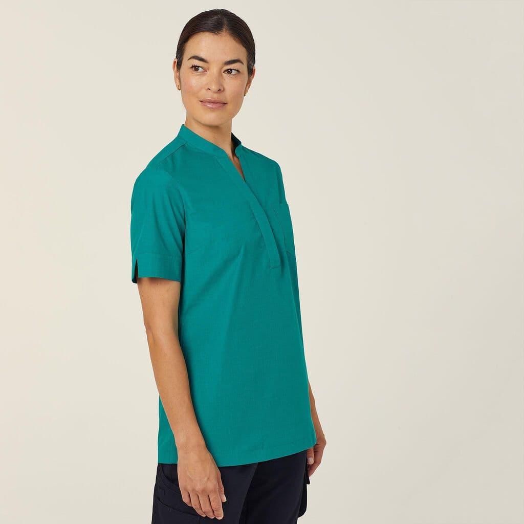 NNT Textured Short Sleeve Tunic CATUGA (Emerald)_1