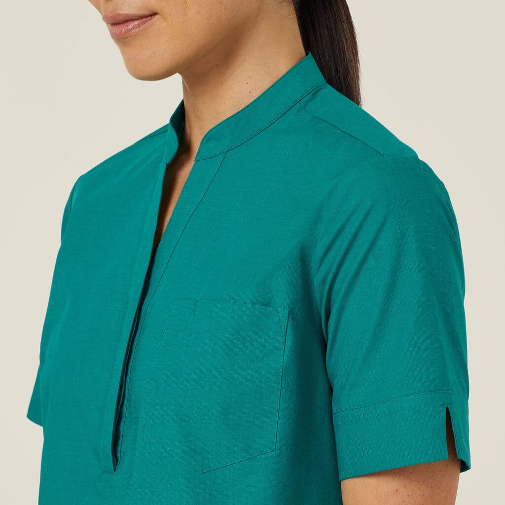 NNT Textured Short Sleeve Tunic CATUGA (Emerald)_4