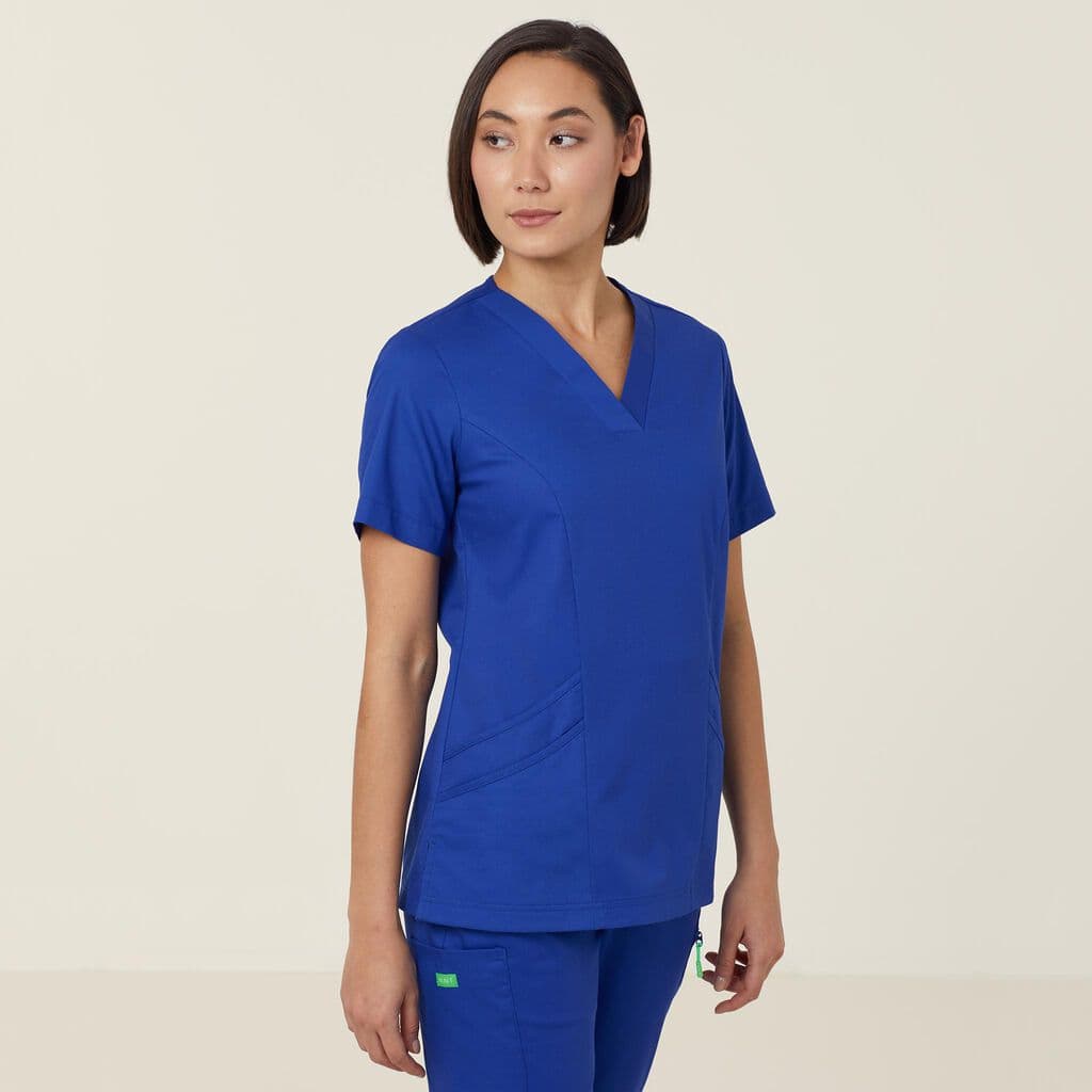 NNT Florence Scrub Top CATULM (Cobalt)_1