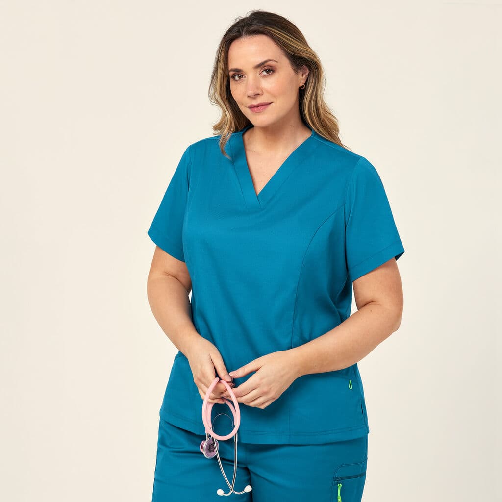 NNT Florence Scrub Top CATULM (Teal)