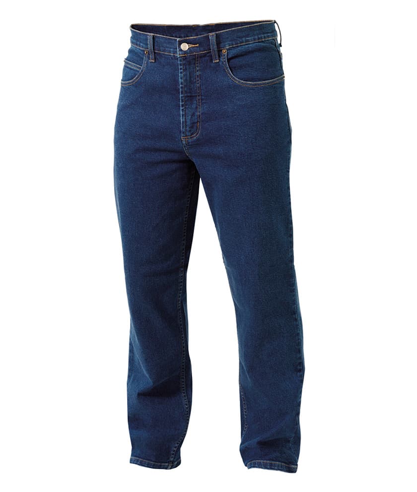 KingGee Mens Stretch Denim Work Jean (Stonewash)