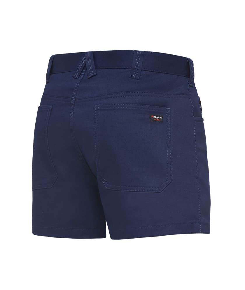 KingGee Mens Jean Top Drill Shorts (Navy)_1