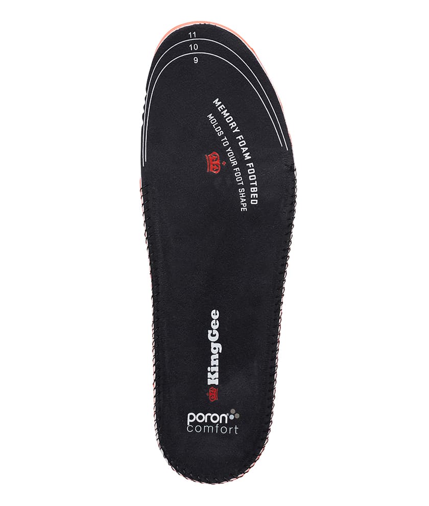 KingGee Mens Max Comfort Insoles (Black)