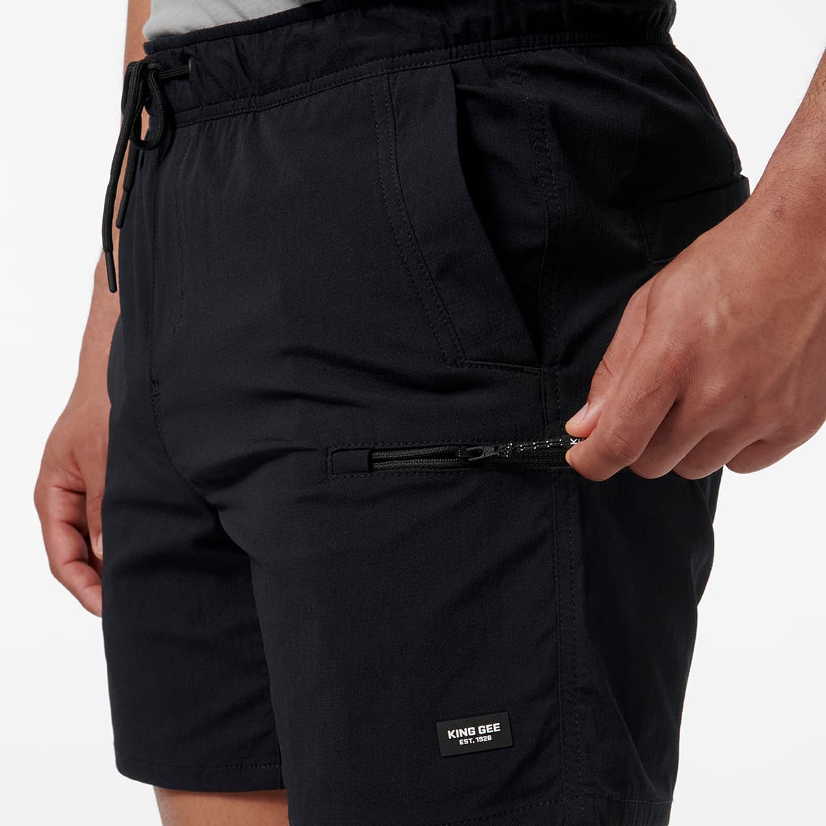 KingGee Trademark Elastic Short (Black)_7